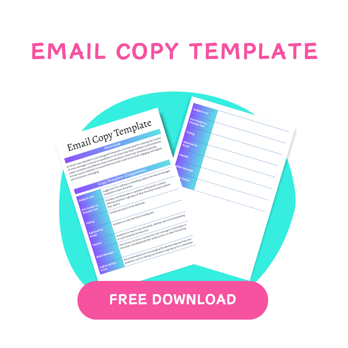 Email Copy Template